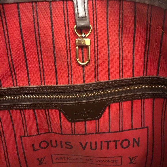 100% AUTHENTIC Louis Vuitton Neverfull MM Damier - Picture 4 of 8